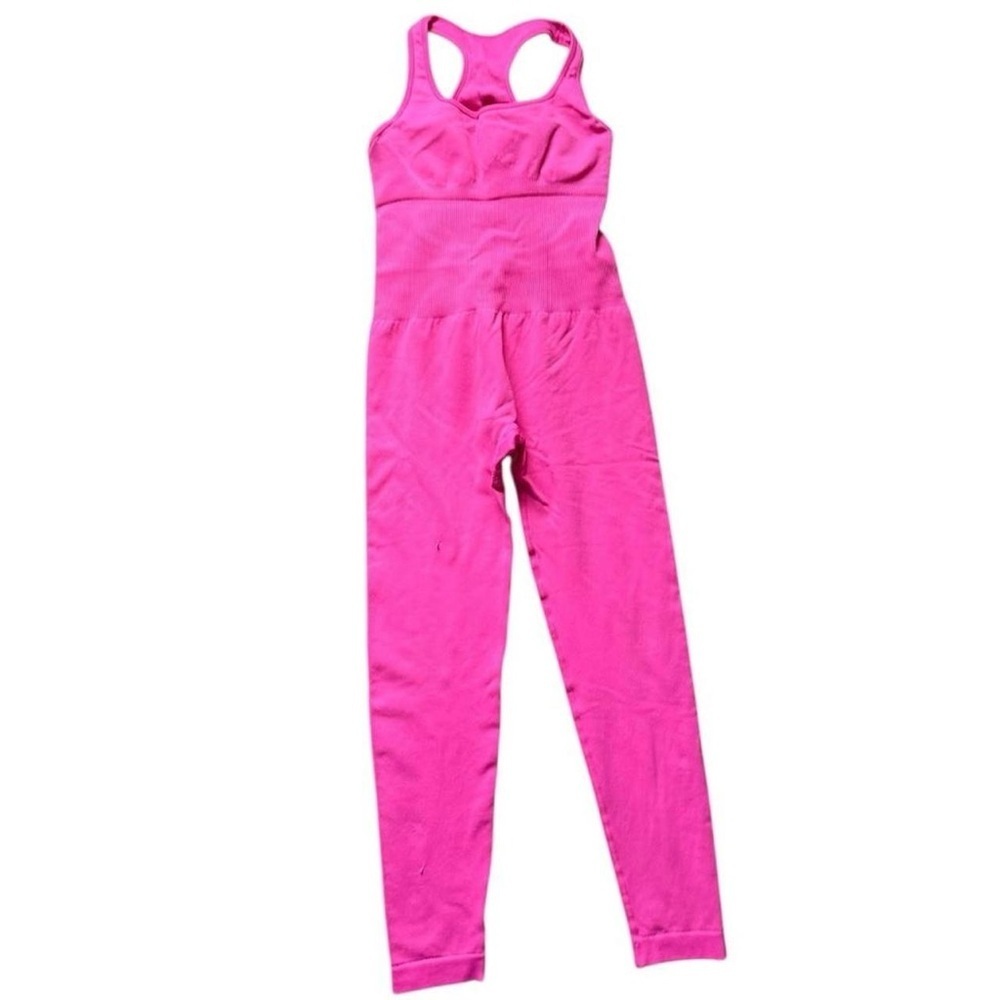 Pink Sleeveless Jumpsuit - Picture 3 of 6